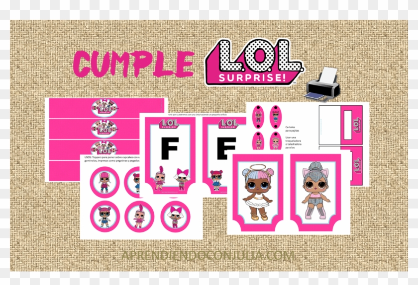 Lol Decoración De Fiesta De Cumpleaños Para Imprimir - Poster Clipart