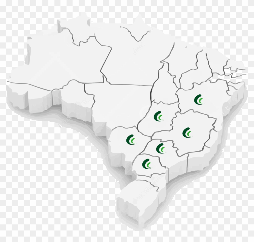 Certificado Digital Para - Mapa 3d Brasil Png Clipart #3640310