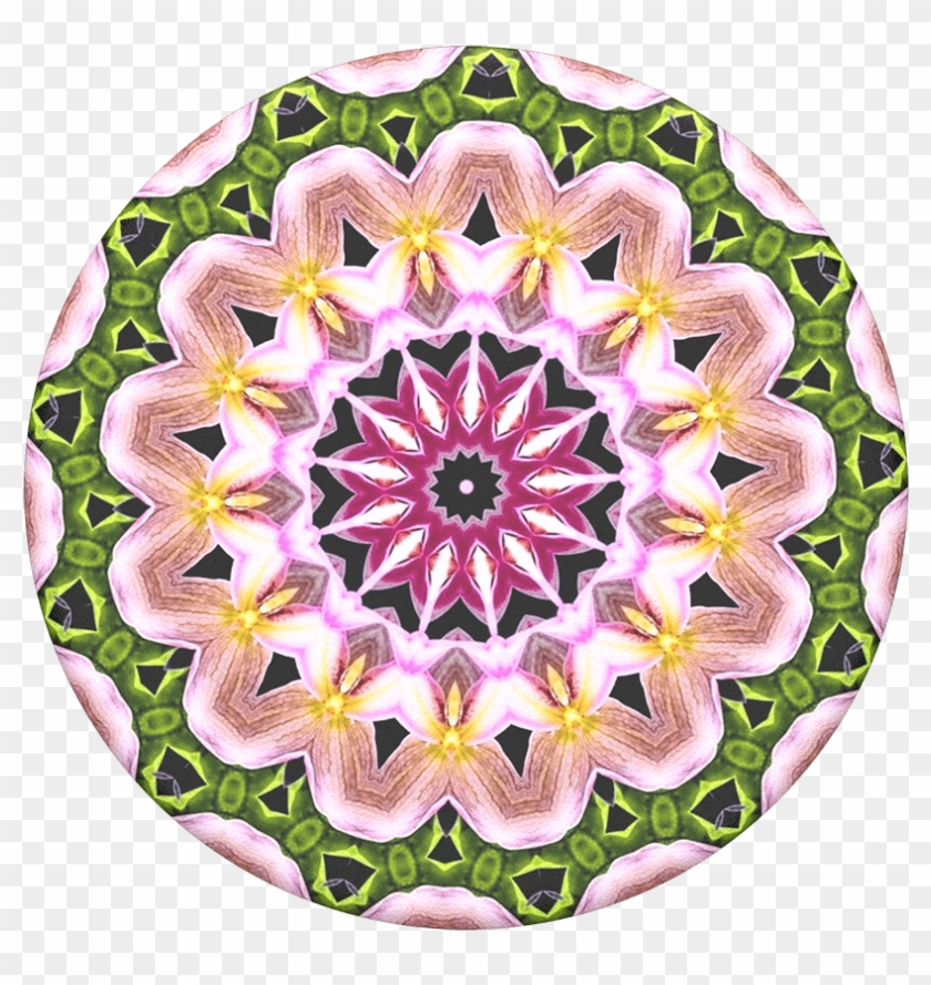 Orchid Mandala, Popsockets - Mandala Clipart