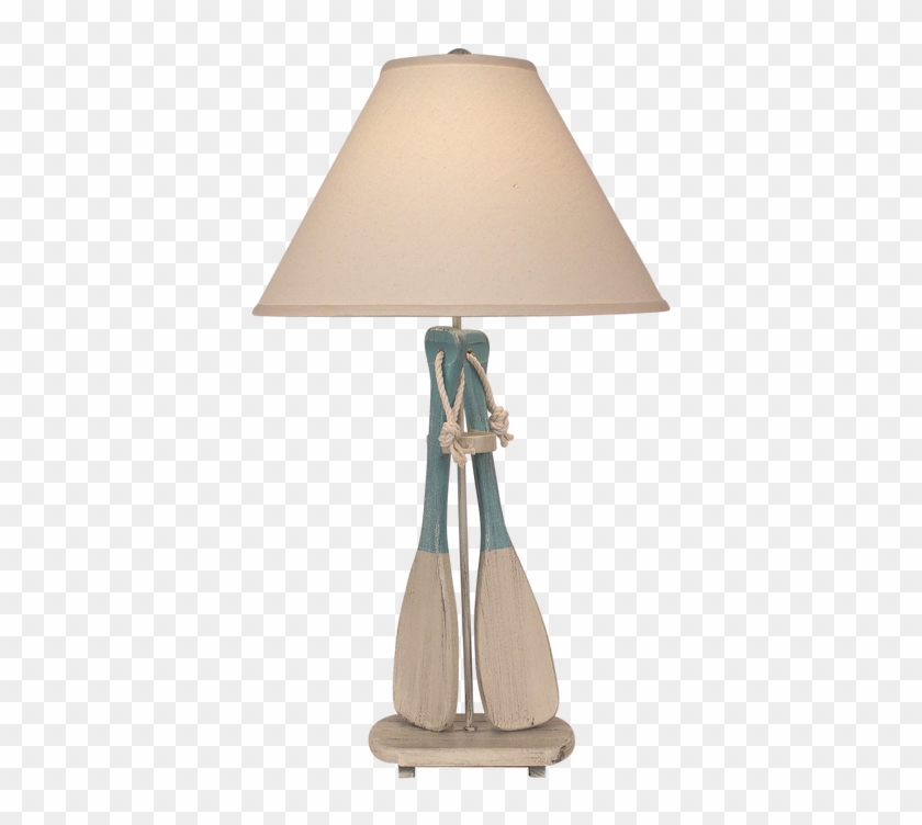 Perfect For The Lake Cabin, The Cottage Turquoise 2-paddles - Lamp Clipart #3640518