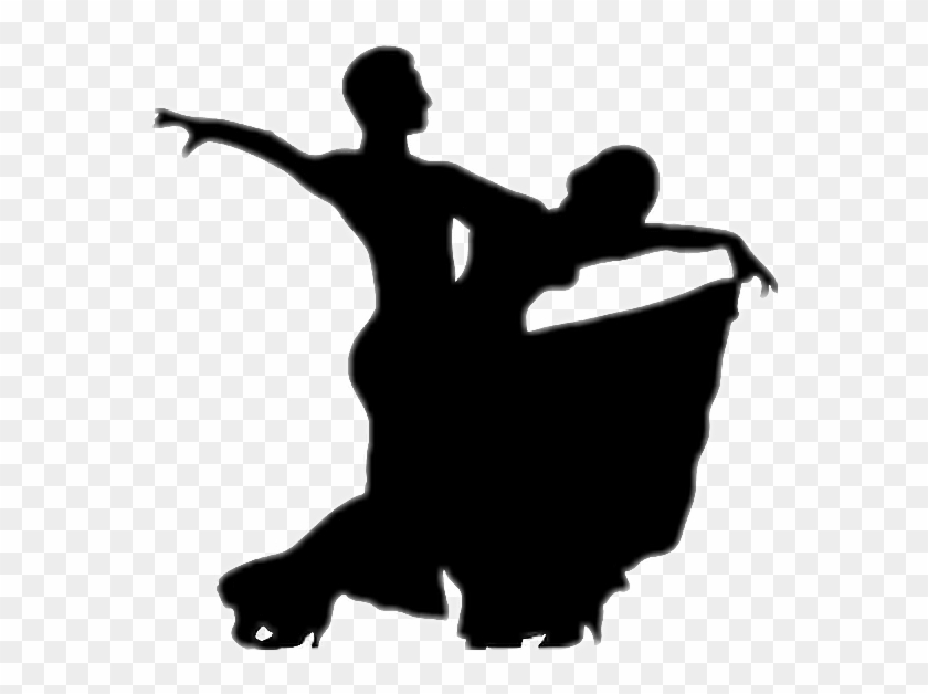 #dance #couple #black #shadow #stickers - Ballroom Dancer Silhouette Clipart #3640548