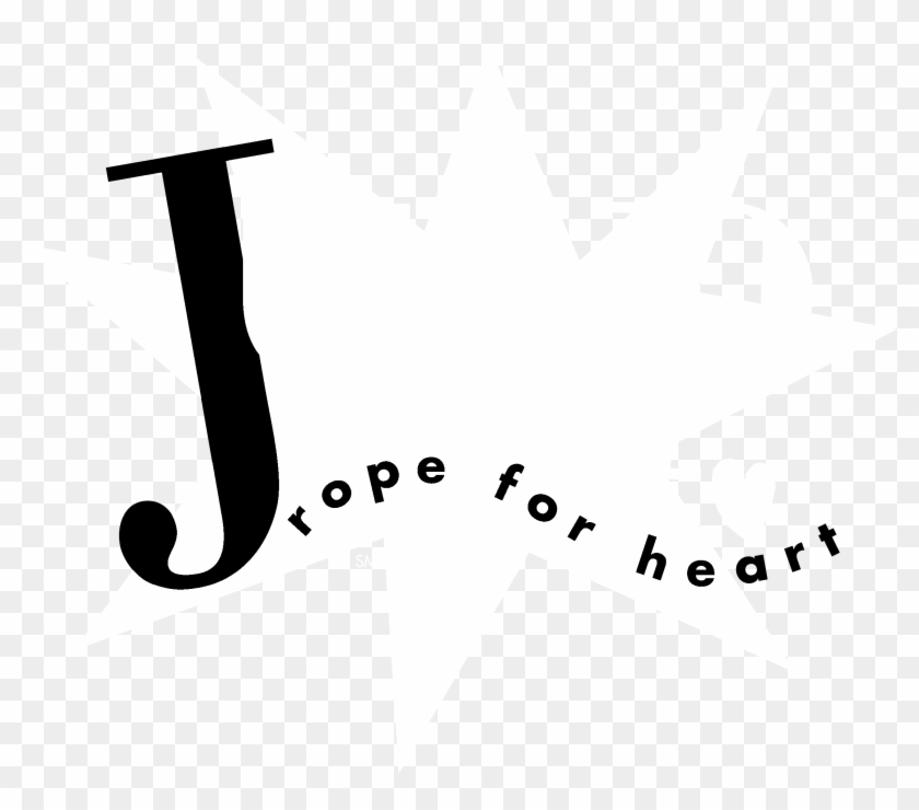 Jump Rope For Heart Logo Black And White - Jump Rope For Heart Logo Clipart #3641089