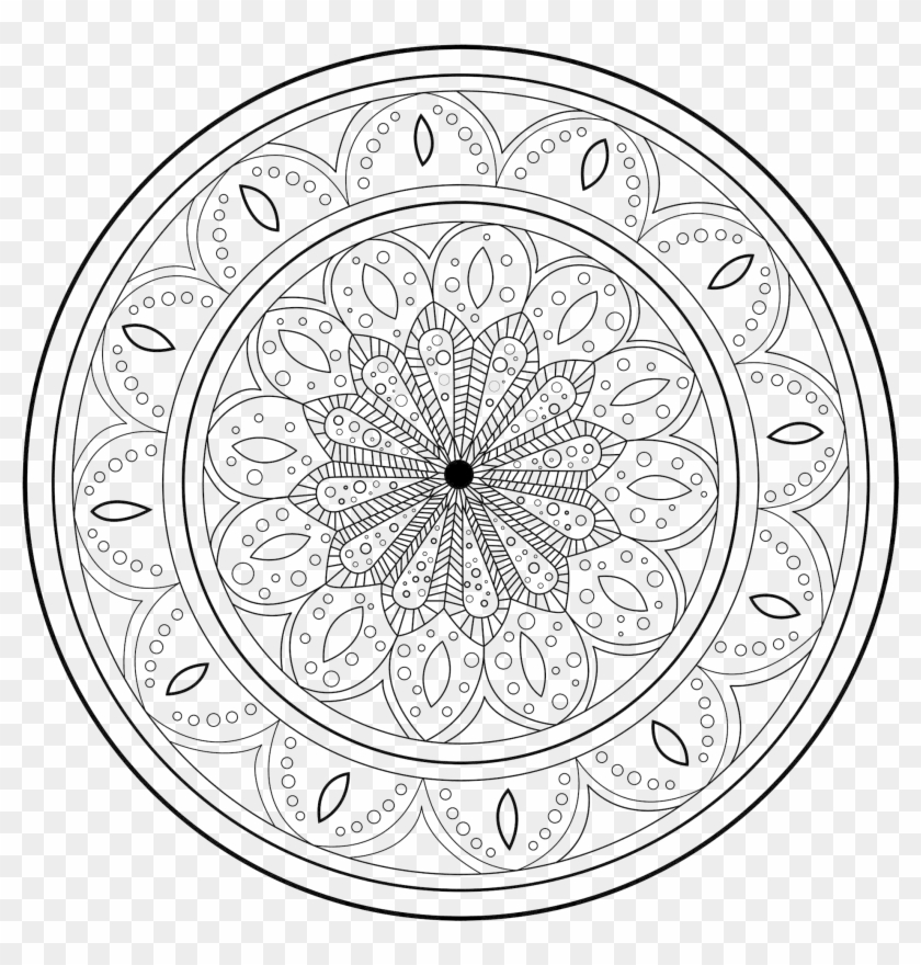 Print - Download - Anti Stress Mandalas Dessin Clipart