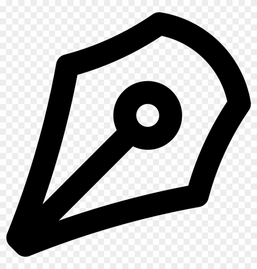 Pen Point Interface Writing Tool Symbol Comments - Punta De Pluma Icono Clipart #3641371