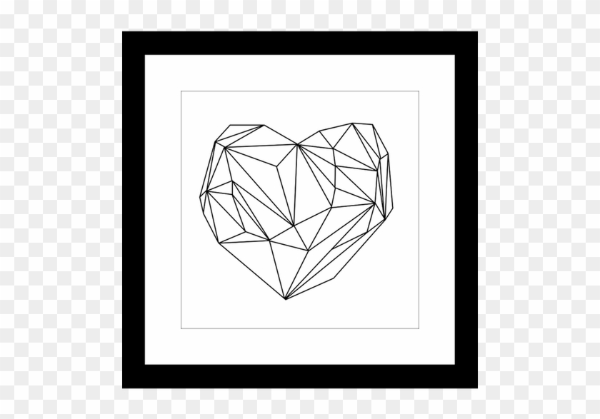 Lámina De Cms, 3 Cms De Paspartú, Moldura Lacada Negra - Drawing Clipart #3641455