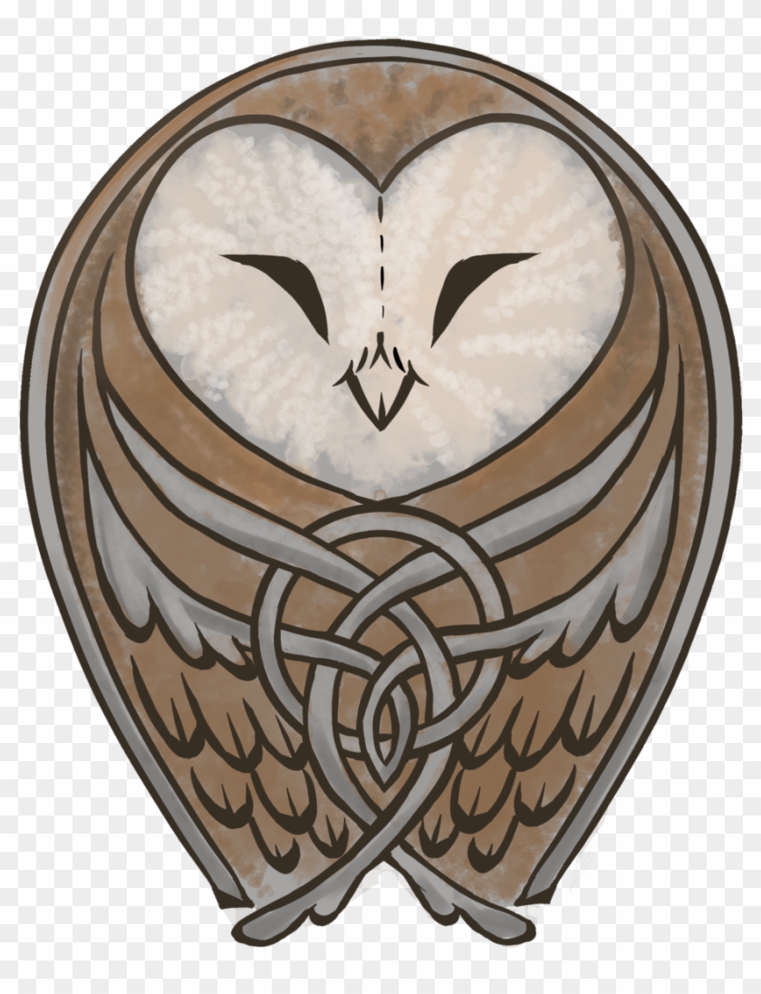 “a Barn Owl Knot - Owl Clipart