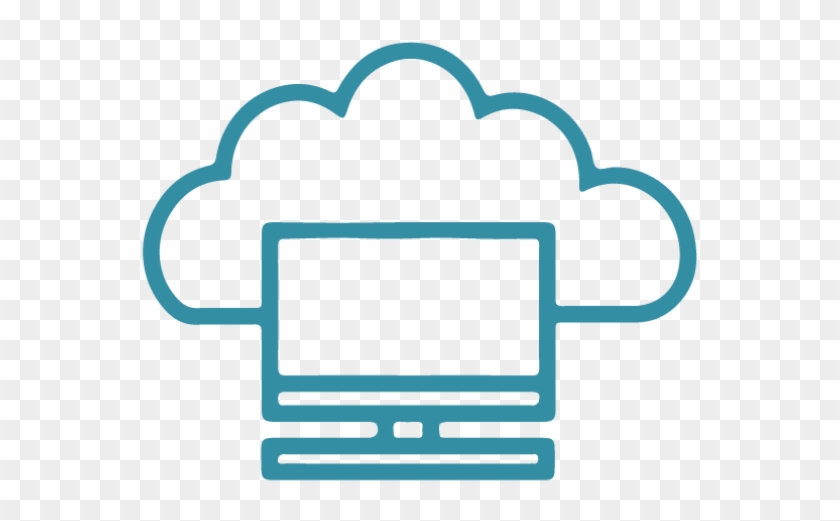 Cloud Hosted Desktops - Remote Access Icon Clipart