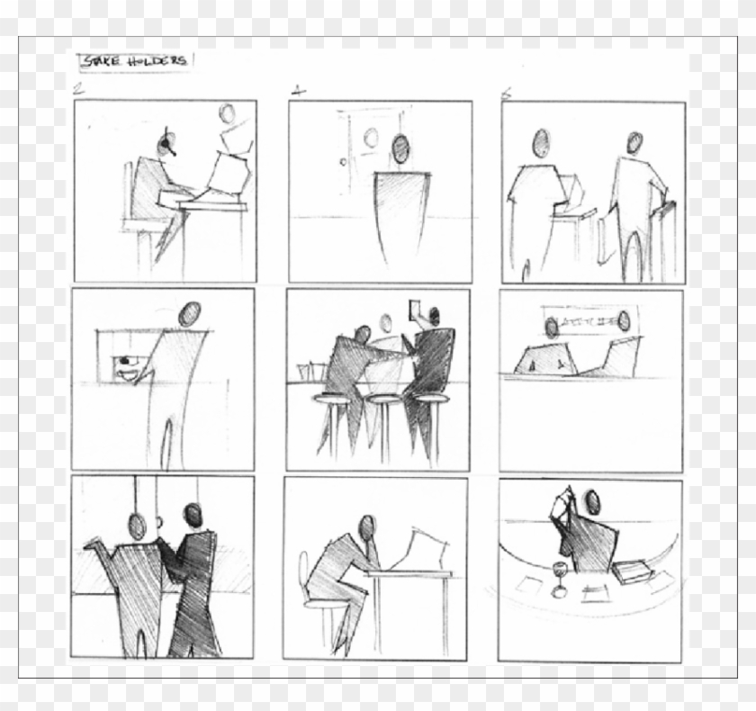 Sketches From A Stakeholder Identification Exercise - Sketch Clipart
