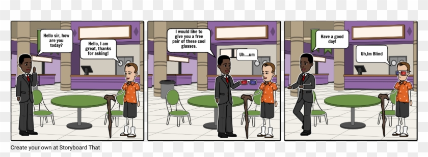 Blind Guy - Writer Vs Reader Clipart #3643347