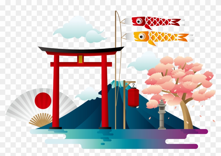 Mount Fuji Download Poster - Japanese Festival Poster Clipart