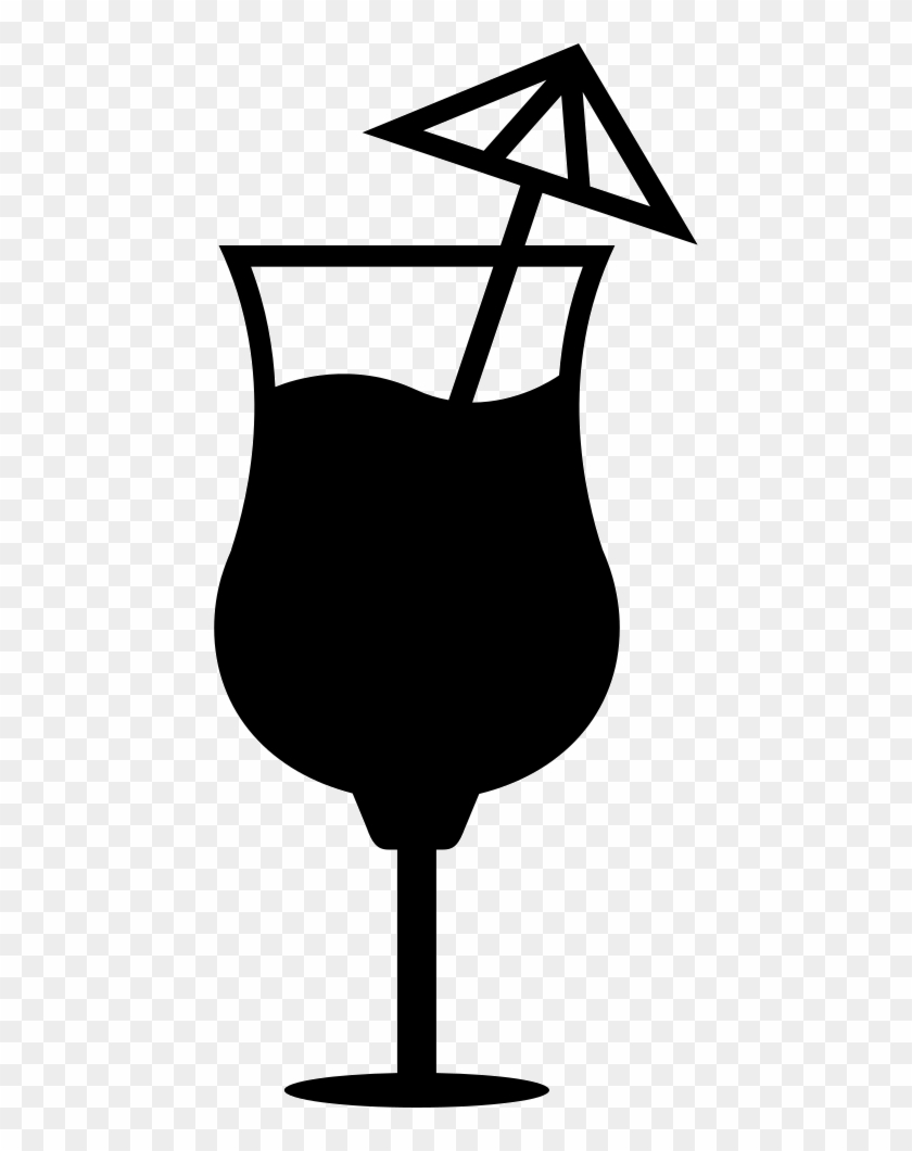 Cocktail Glass With An Umbrella Comments - Картриджи Для Электронных Сигарет Clipart #3643798