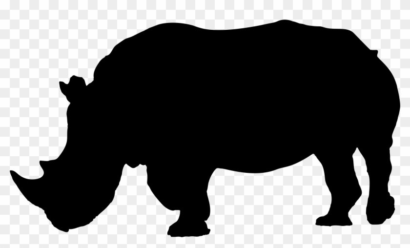 Rhino Clipart Logo - Black Rhino Clipart - Png Download #3644061