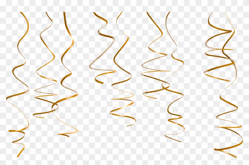Picture Library Download Streamers Transparent Gold - Streamers On White Background Clipart