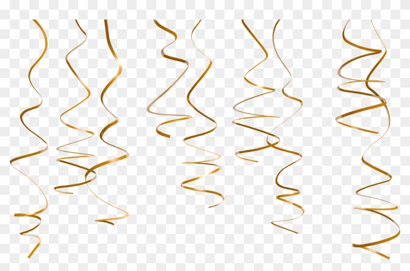 Picture Library Download Streamers Transparent Gold - Streamers On White Background Clipart #3644146
