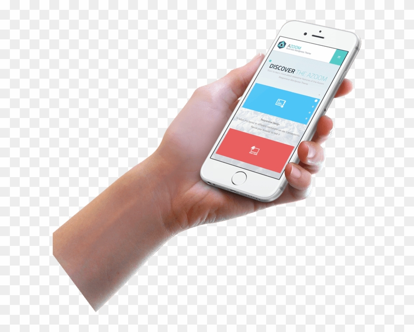 Iphone Hand Curvy - Comfy App Clipart