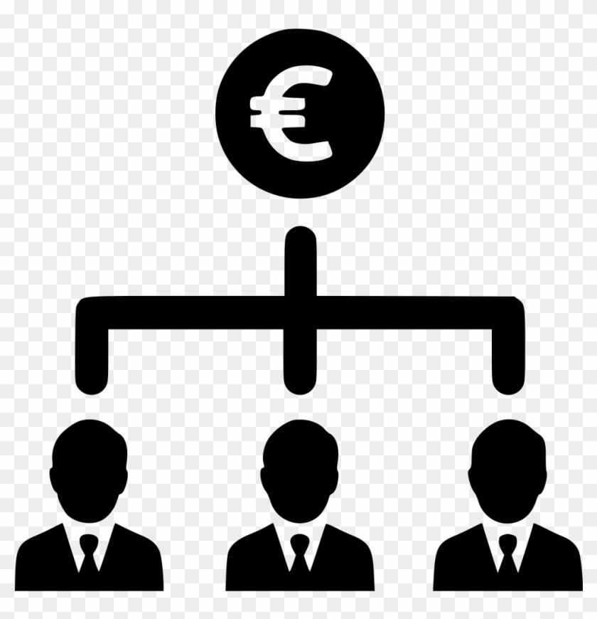 Euro Earnings Business Group People Businessmen Svg - Organizational Chart Icon Png Clipart