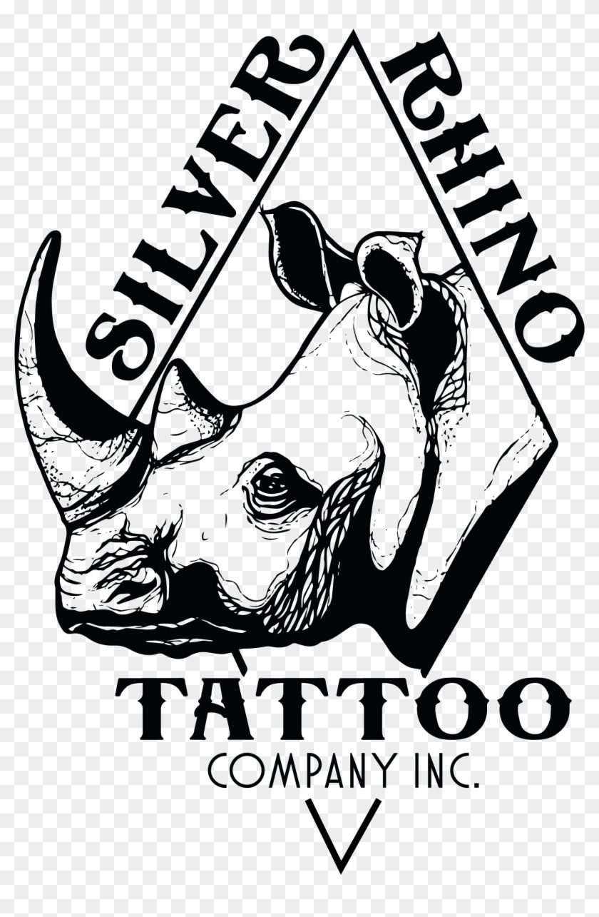 Silver Rhino Tattoo Company - Poster Clipart