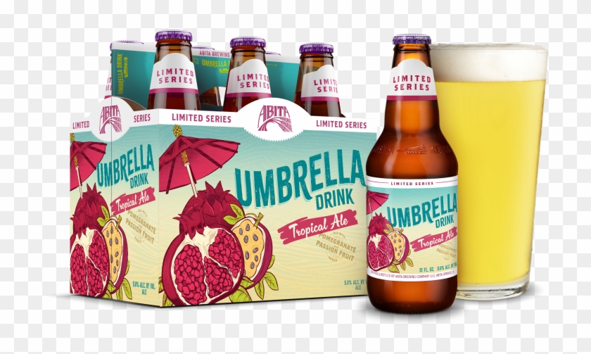 Umbrella Drink - Abita Beer - Glass Bottle Clipart