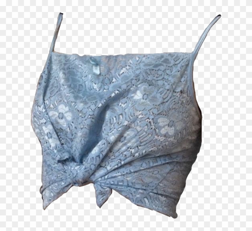 Moodboard Niche Clothes Polyvore Shirt Top Blue Lace - One-piece Garment Clipart #3645248