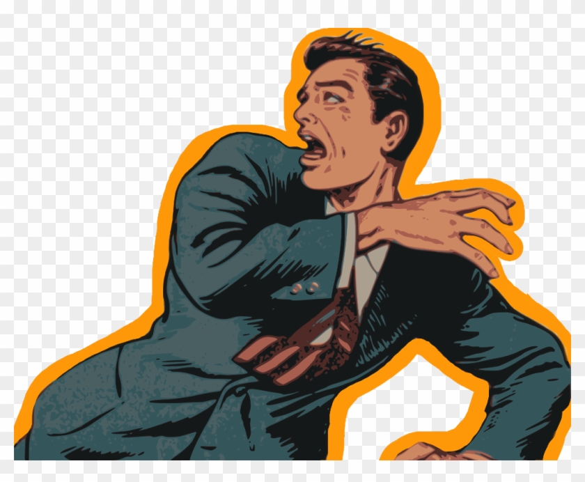 #ftestickers #man #scared #suit #comics #comic #retro - Graphic Novel Character Png Clipart #3645378