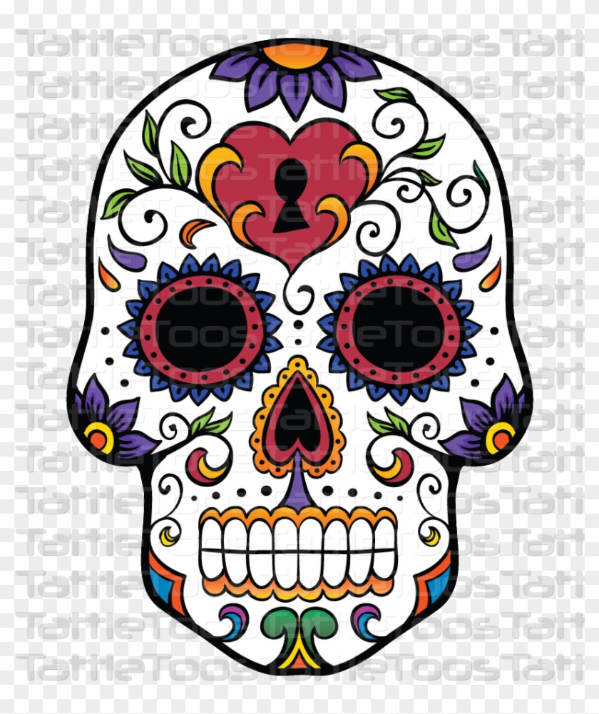 Sugskull 6 Santa Muerte, Chicano, Skull Print, Sugar - Day Of The Dead Free Clipart #3645855