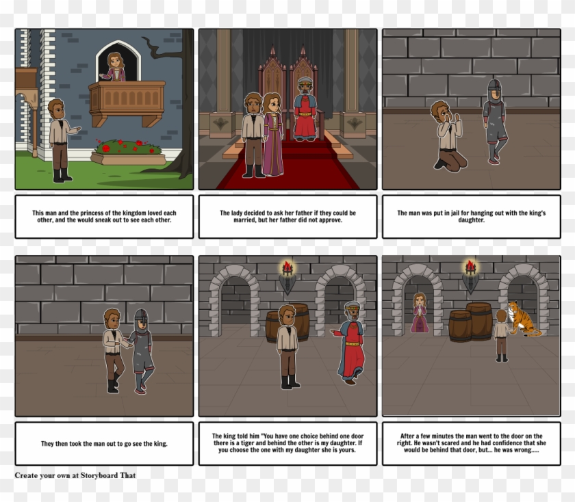 Lady And The Tiger - Cartoon Clipart #3645956