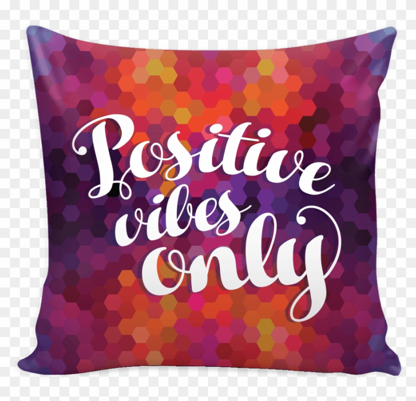 Clip Art Library Library Positive Vibes Only Hexagon - Cushion - Png Download #3646152
