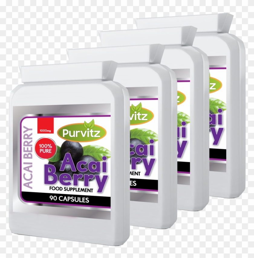 Acai Berry 1000mg Pure Detox 360 Capsules Dietary Aid - Detoxification Clipart #3647516