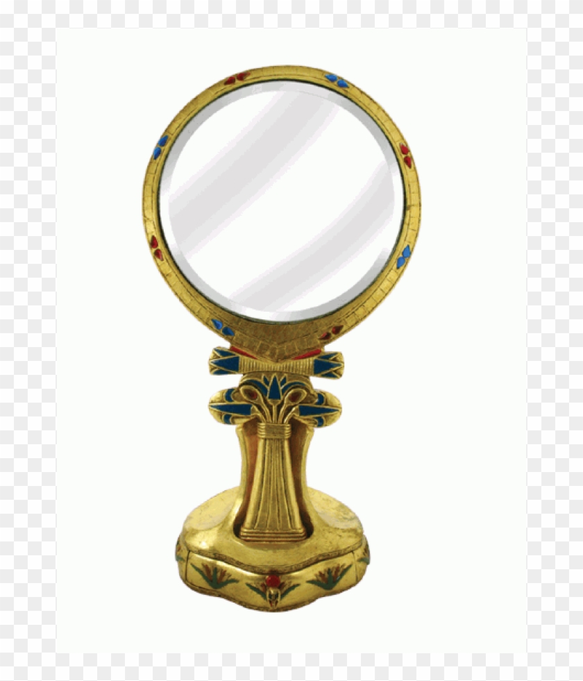 Egyptian Hand Mirror With Stand At Majestic Dragonfly, - Circle Clipart