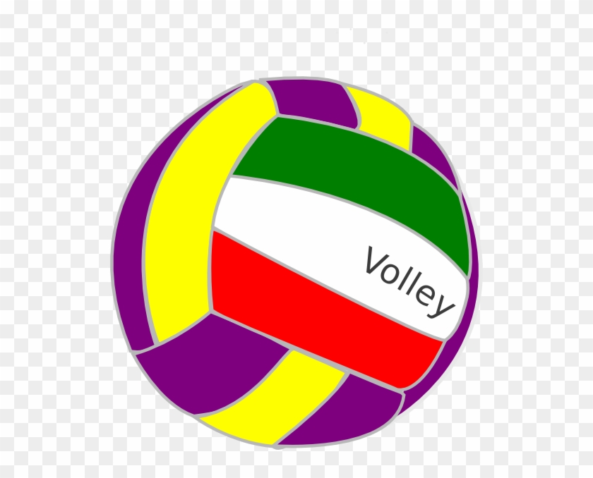 Colorful Volleyball Clip Art At Clkercom Vector Online - Colorful Volleyball Clipart - Png Download #3647605