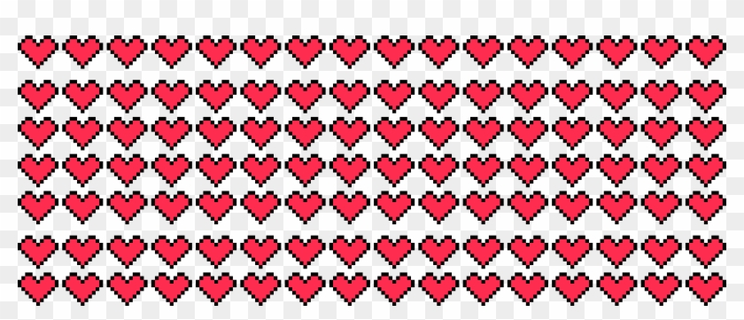 Hearts, Lots Of Pixel Hearts - Lots Of Hearts Png Clipart #3647700