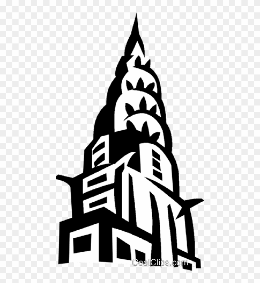 Free Png Download Chrysler Building New York Vector - Chrysler Building Drawing Vector Clipart #3647903