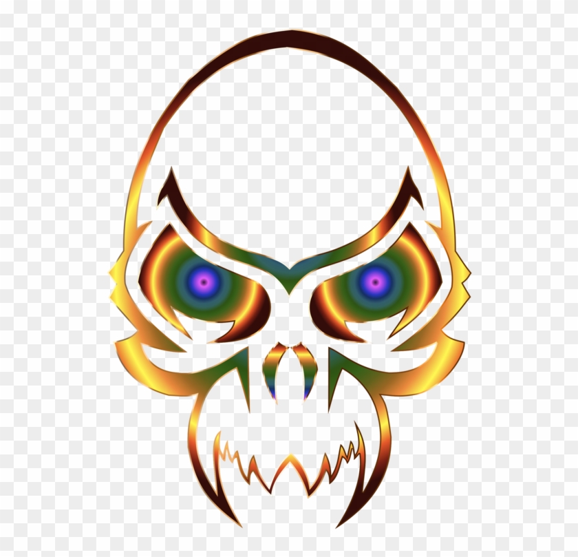 Bone Clipart Colorful - Skull - Png Download #3648587