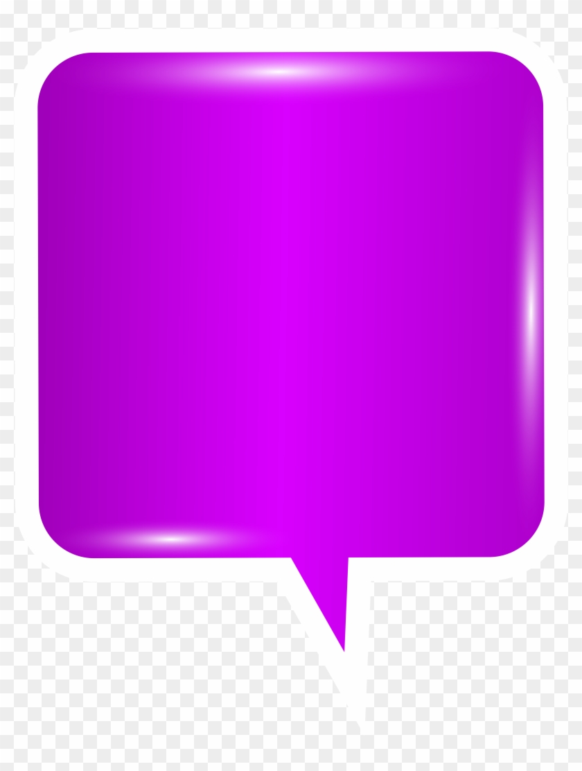 Bubble Speech Purple Png Clip Art Image Transparent Png #3648694