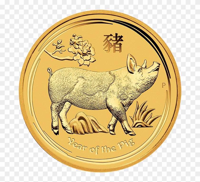 Perth Mint 1/10oz Gold 2019 Year Of The Pig Lunar Coin - Year Of The Dog In 2018 Clipart #3649102