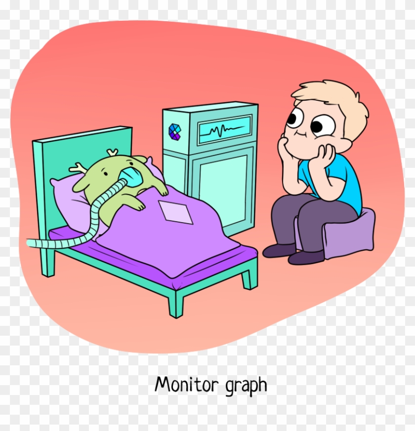 Wake Up And Check Phone - Cartoon Clipart #3649537