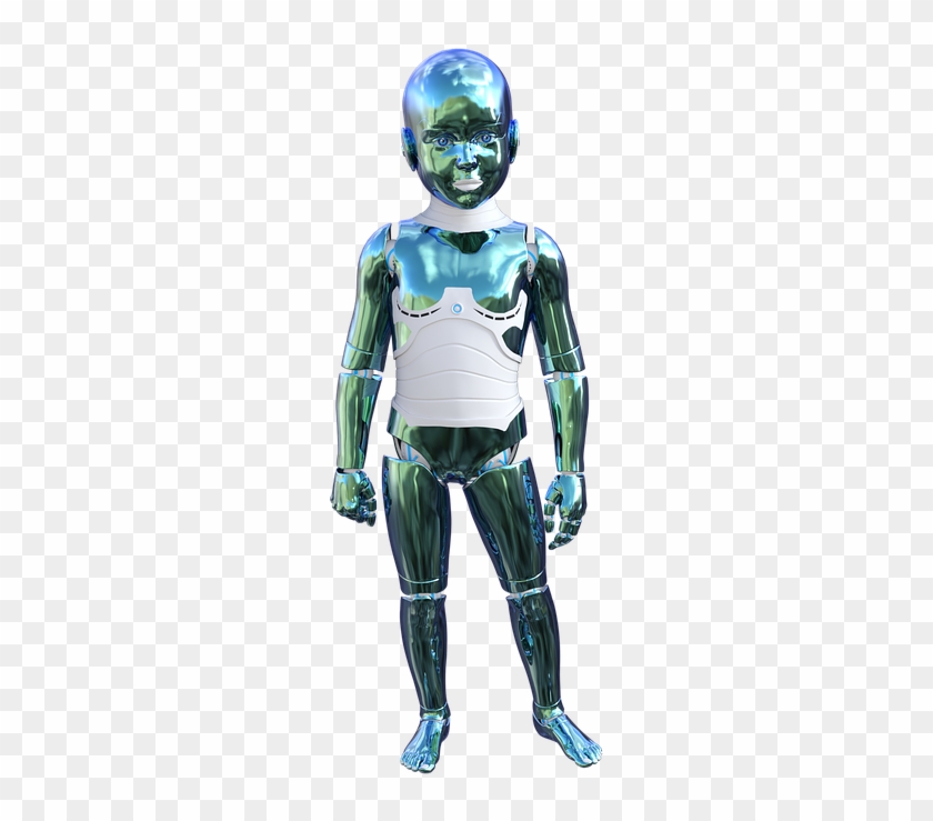 Robot Child Future Science Kid Technology - Robot Child Png Clipart