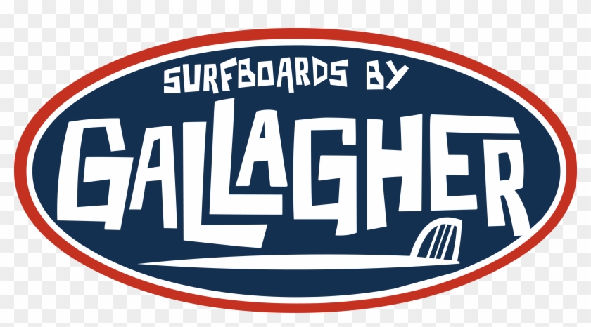Gallagher Surfboards And Skateboards - Vintage Surfboard Logo Clipart #3650299
