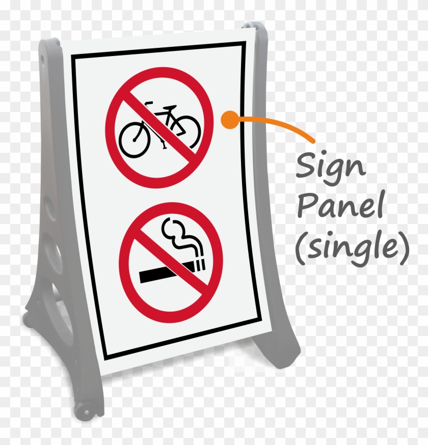 Bigboss A-frame Portable Sidewalk Sign - Rules In A Laboratory Clipart #3650397