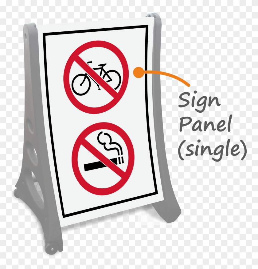 Bigboss A-frame Portable Sidewalk Sign - Rules In A Laboratory Clipart