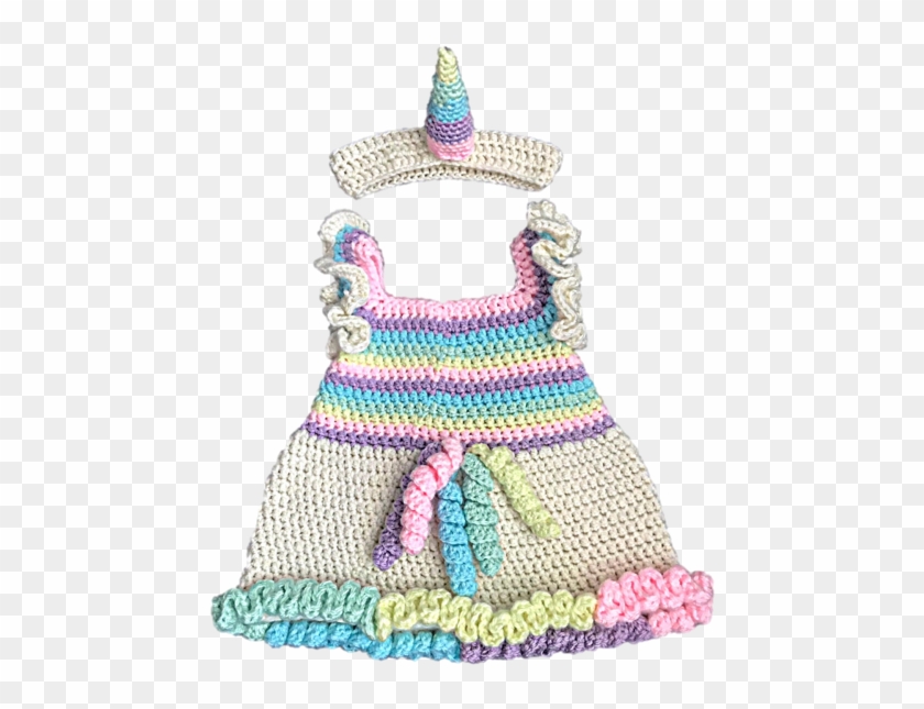Unicorn Dress For Baby - Crochet Dress Patterns For Children Clipart