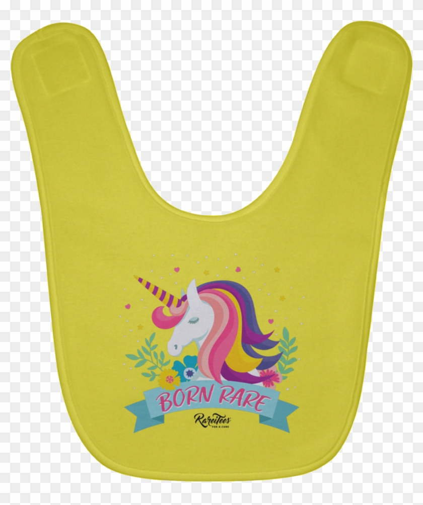 Unicorn Born Rare Baby Bib - Bloquinho De Anotações De Unicornio Clipart