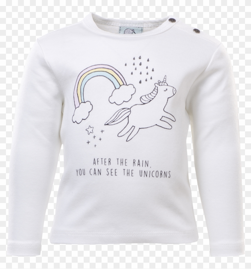 Ls Baby Unicorn T Shirt - Long-sleeved T-shirt Clipart
