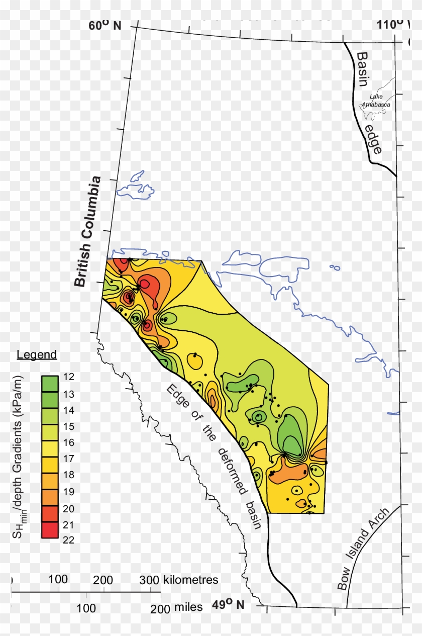 Distribution Of The Gradient Of The Minimum Horizontal - Map Clipart