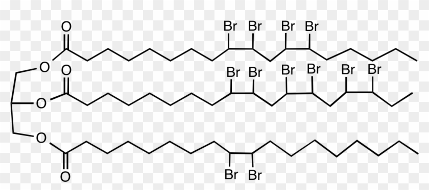 Brominated Vegetable Oil - Brominated Vegetable Oil Structure Clipart