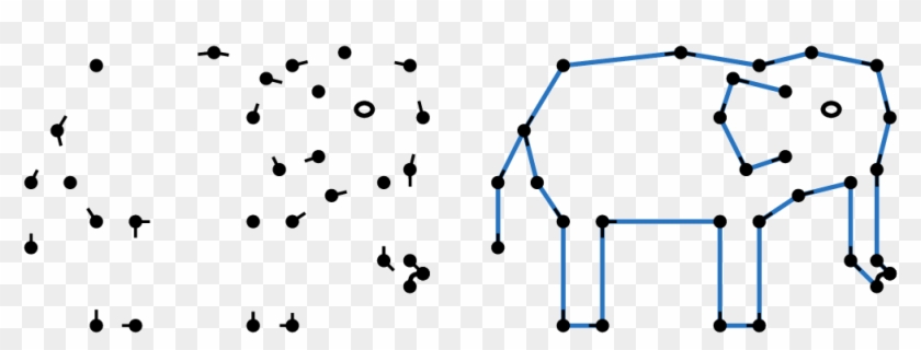 In A Connect That Dot Puzzle, Dots Are Not Numbered, - Dot Puzzle Clipart