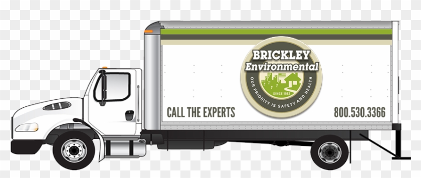 Brickley Environmental Hazardous Waste Management - Truck Side View Vector Clipart #3651513