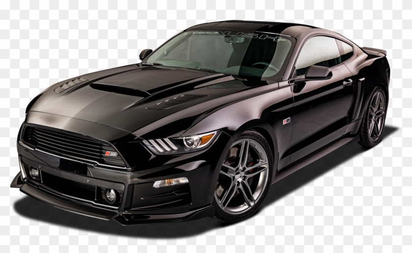 Download Stylish Black Ford Roush Rs Mustang Car Png - 2017 Mustang Hood Scoop Clipart