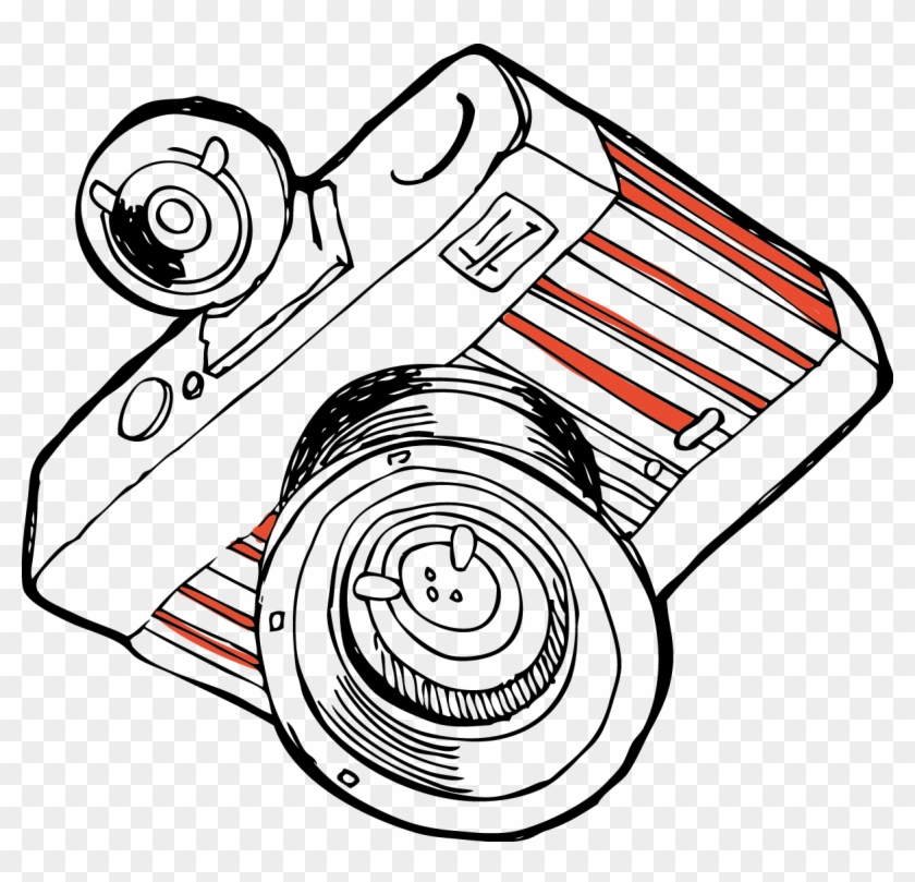 Camera Clip Art - Drawing - Png Download