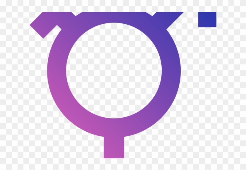 Transgender Male Female Symbol - Circle Clipart
